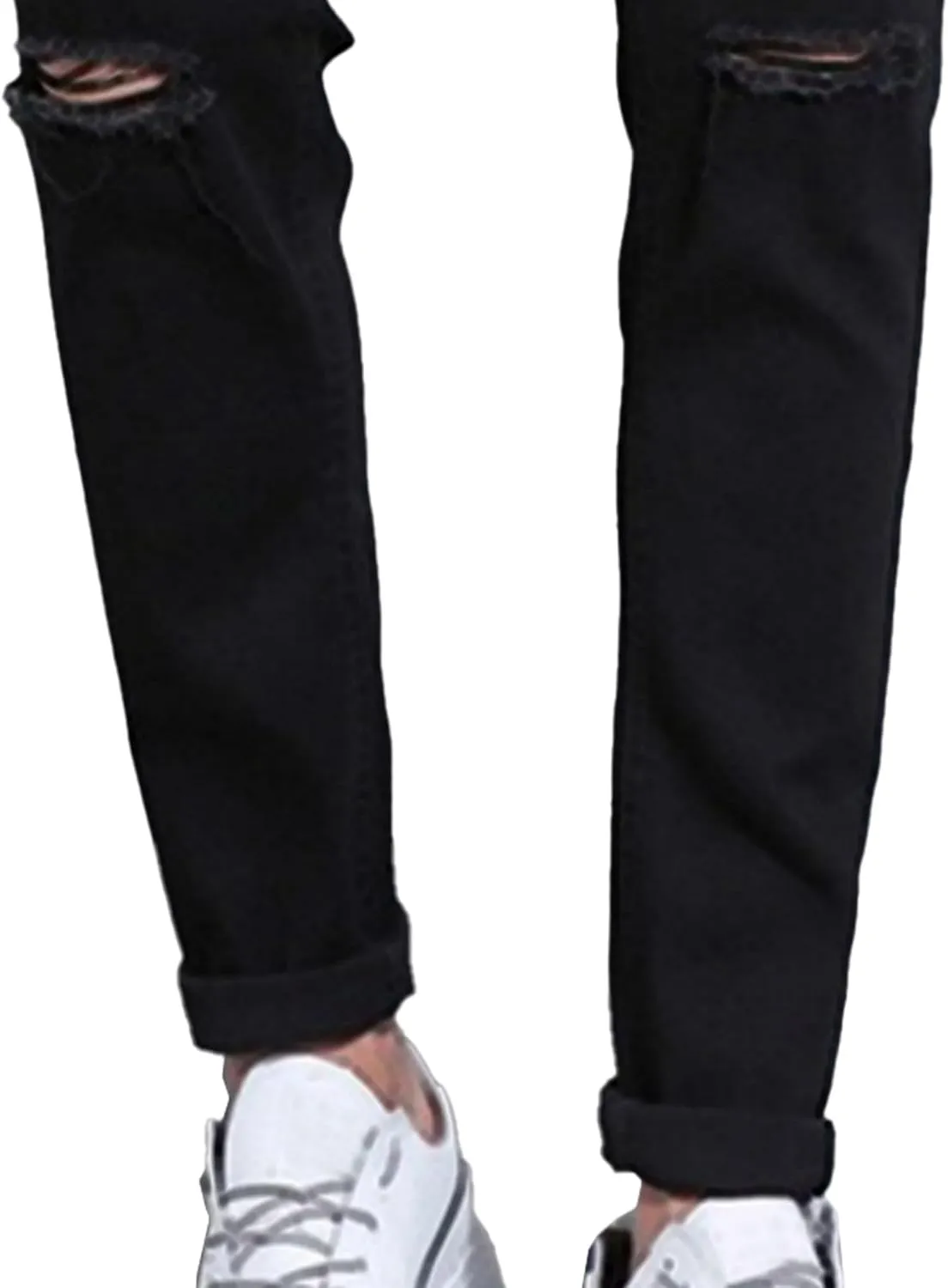 Men's Regular Slim Fit Pencil Pants Comfort Flex Waist Casual Trousers Skinny Stretch Fashion Jeans