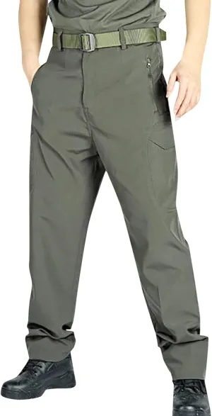 Mens Stretch Cargo PantsCasual Cargo Pant for Men Tactical Hiking Joggers Pants with Pockets Twill Chino Straight Leg Pants TrousersChino Pant Skinny