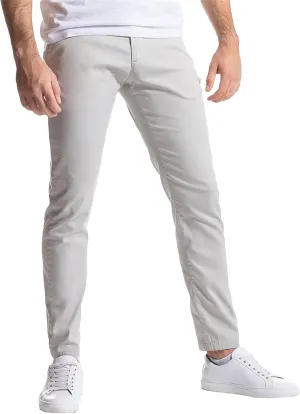 Men's Stretch Fashion Comfy Slack Casual Skinny Tapered Chinos Trendy Work Athletic Pants with Pockets