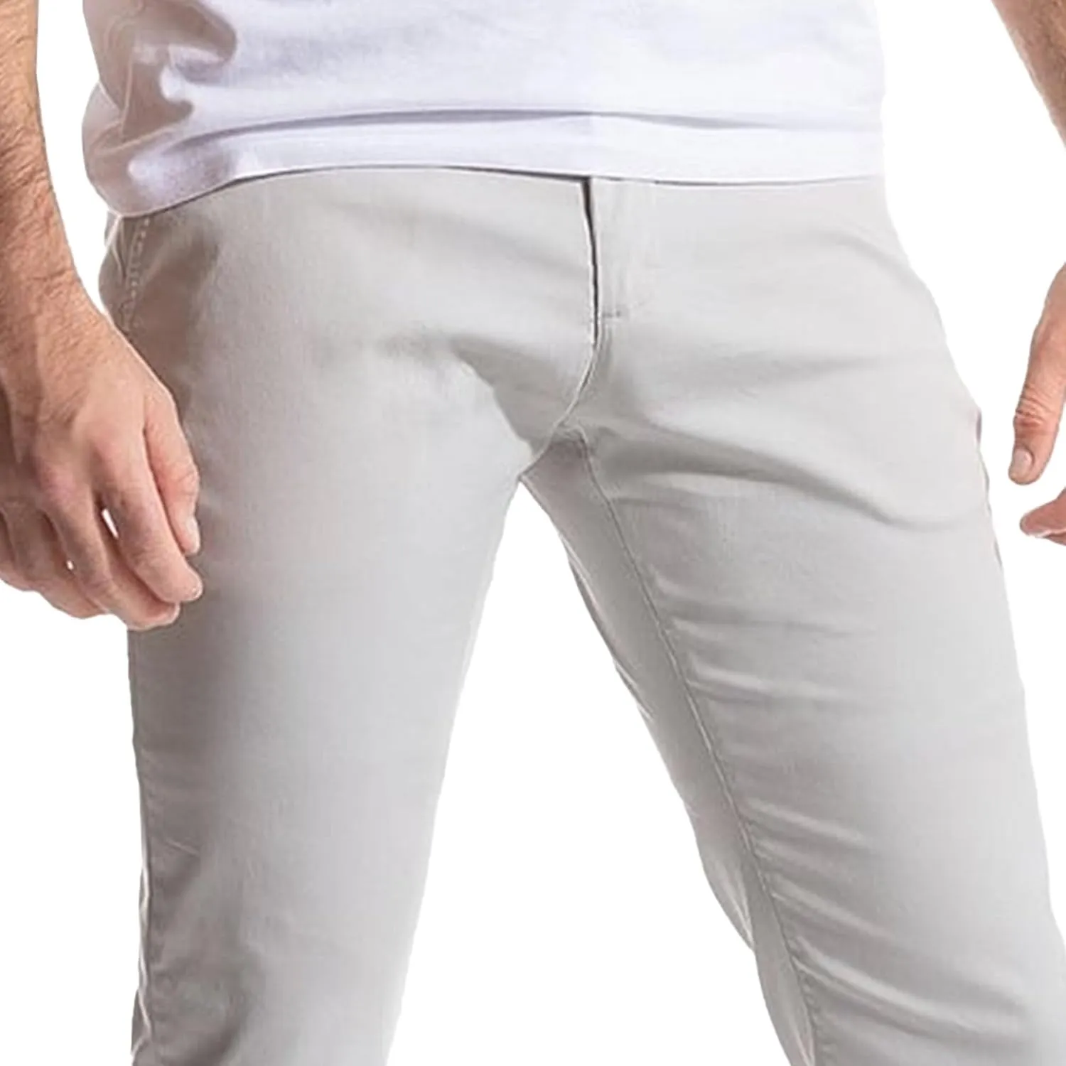 Men's Stretch Fashion Comfy Slack Casual Skinny Tapered Chinos Trendy Work Athletic Pants with Pockets