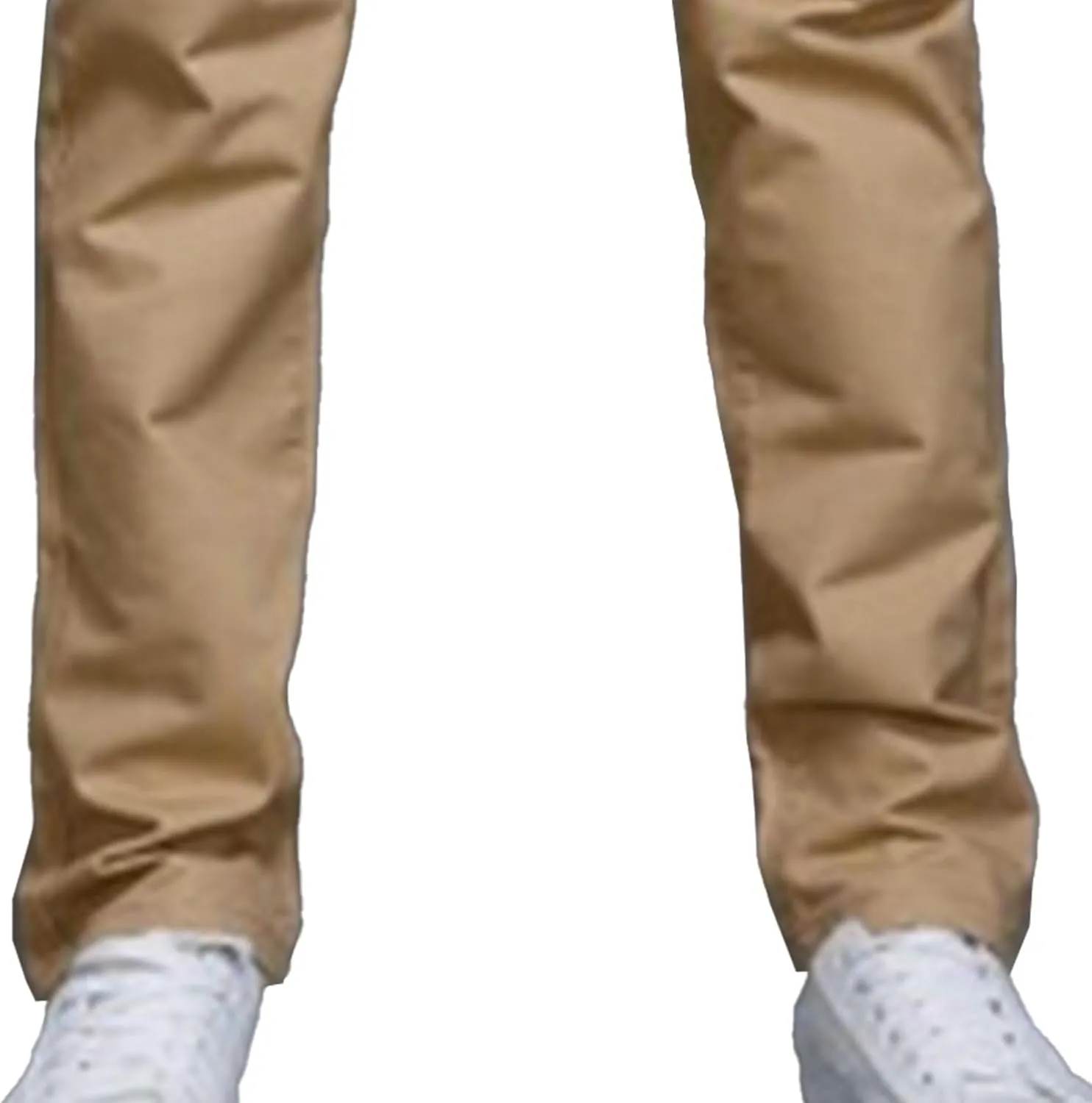 Men's Style Comfy Solid Chinos Pants Casual Slim Fit Business Slack Stretch Straight Fashion Trousers
