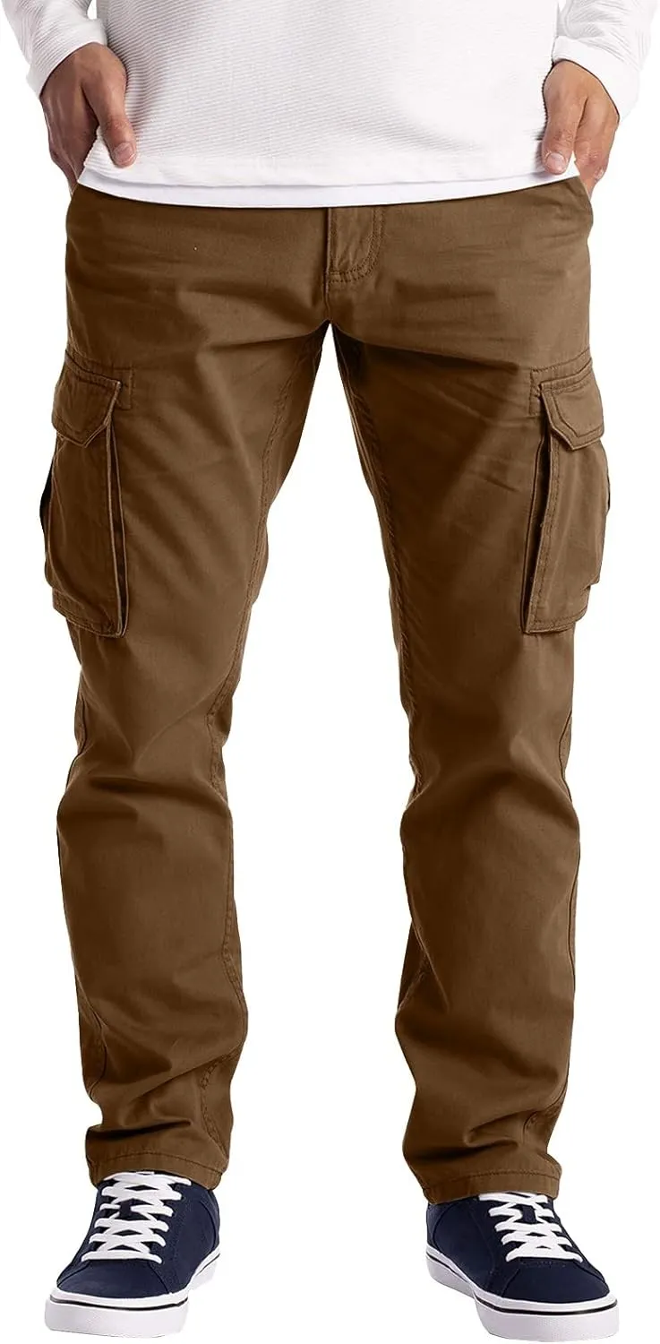 Men's Sweatpants Joggers with Pockets Baggy Elastic Drawstring Waist Baggy Trousers Lightweight Outdoor Workout Cargo Pants
