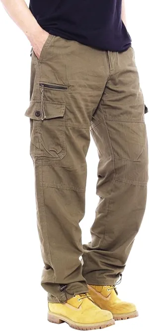 Men's Tactical Hiking Work Trousers Casual Combat Work Outdoor Pants Workout Joggers with Multi Pockets