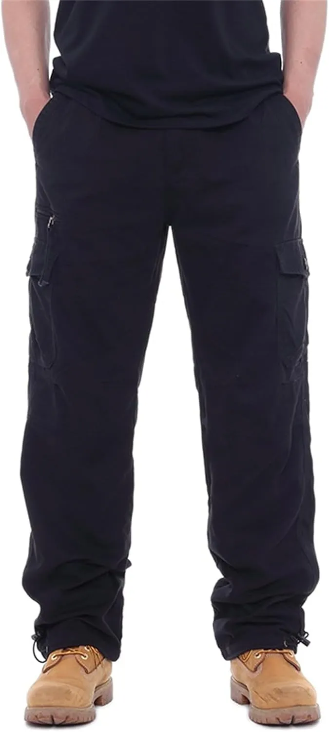 Men's Tactical Hiking Work Trousers Casual Combat Work Outdoor Pants Workout Joggers with Multi Pockets