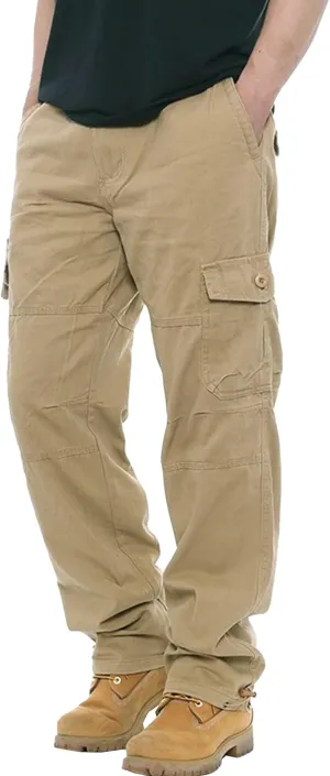 Men's Tactical Hiking Work Trousers Casual Combat Work Outdoor Pants Workout Joggers with Multi Pockets