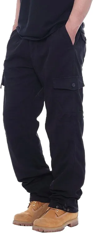 Men's Tactical Hiking Work Trousers Casual Combat Work Outdoor Pants Workout Joggers with Multi Pockets