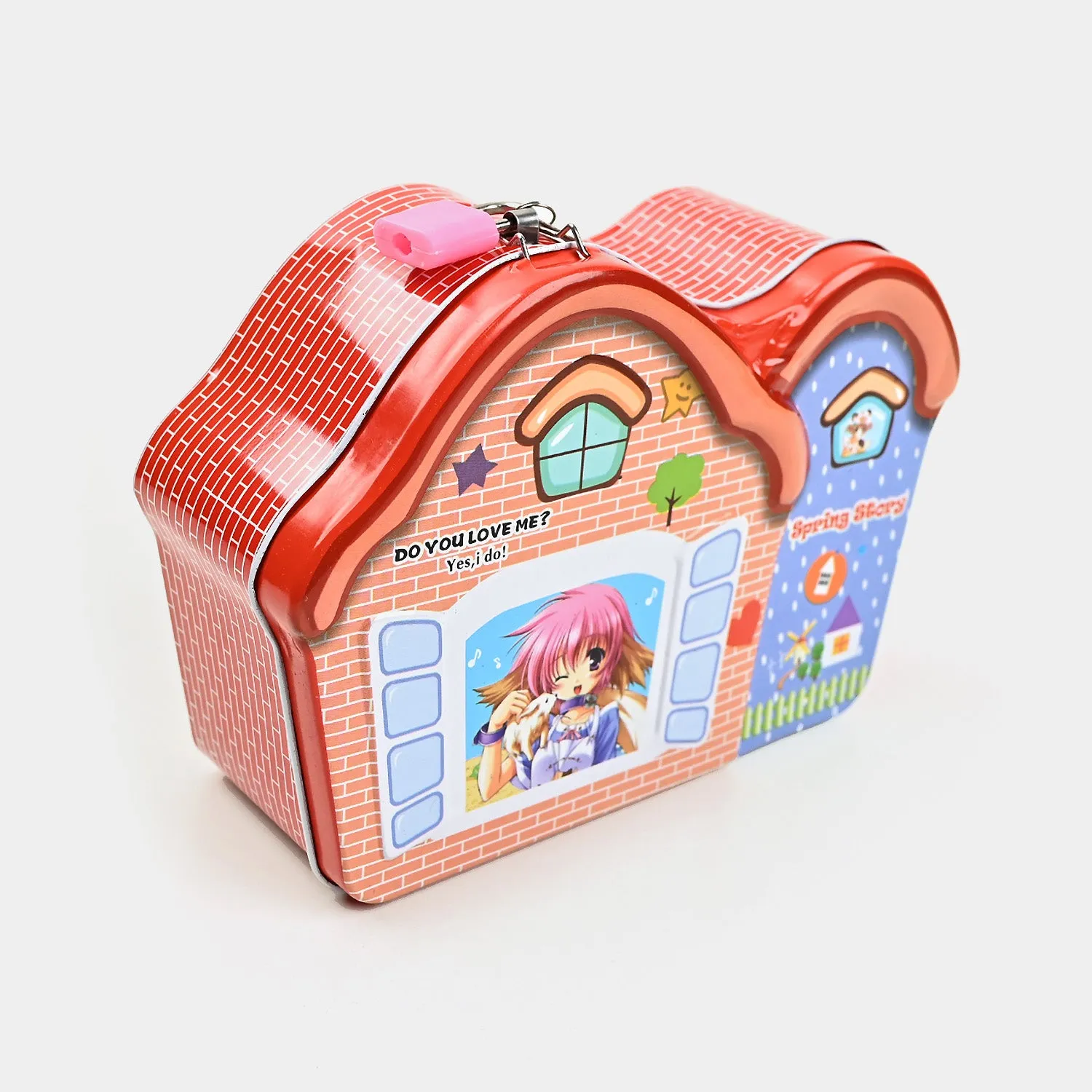 Metal Coin/Money  Box With Lock For Kids