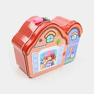 Metal Coin/Money  Box With Lock For Kids