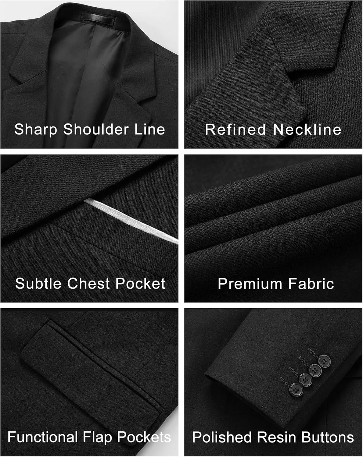 MY'S Men's Casual Two Button Linen Suit Jacket, Slim Fit Business Daily Sport Coat Lightweight Blazer