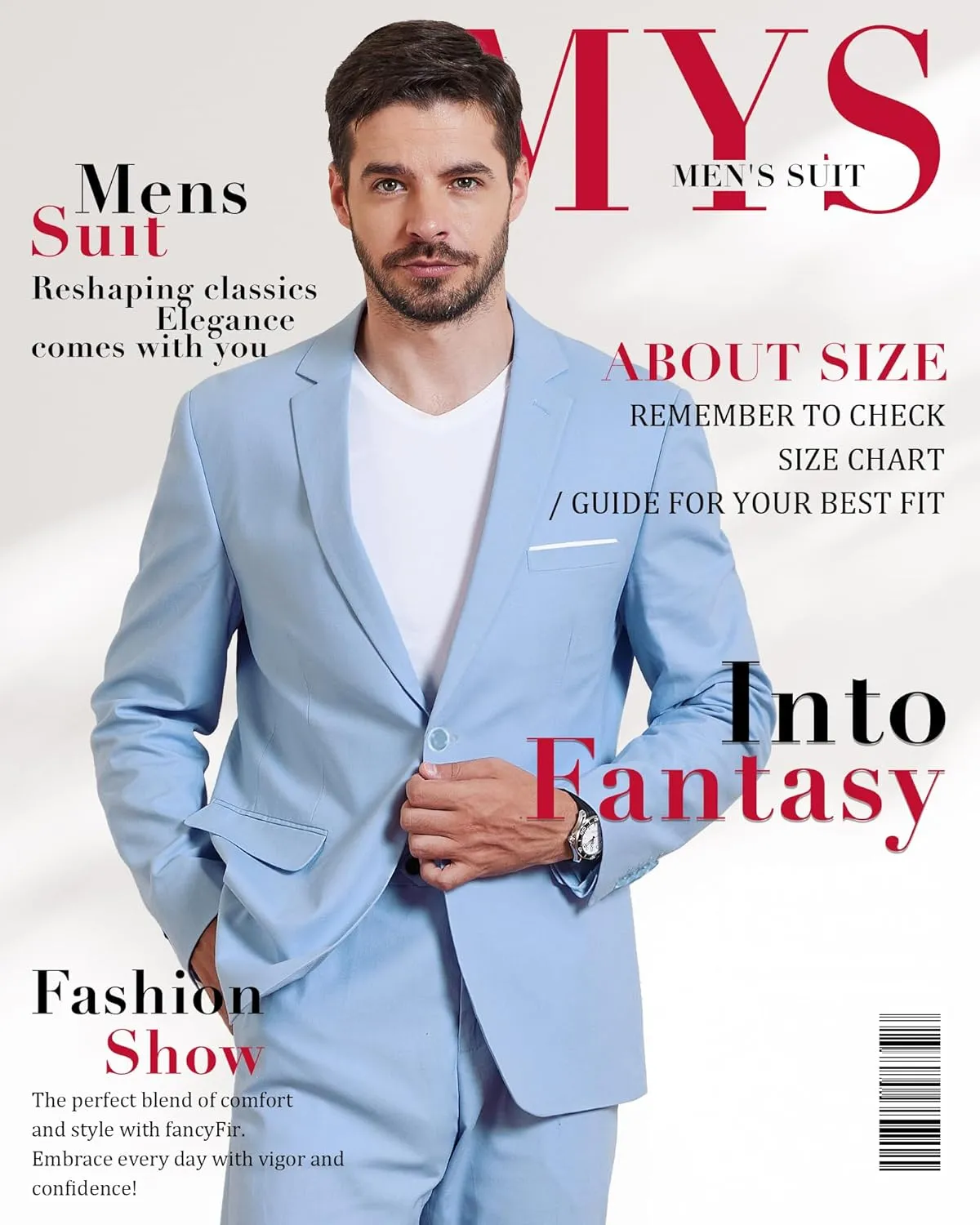 MY'S Men's Slim Fit One Button Linen Suit Blazer, Casual Sports Jacket, Lightweight Business Daily Coat.