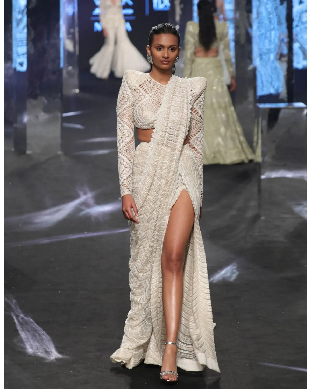 Nallie Lehenga Sari Set