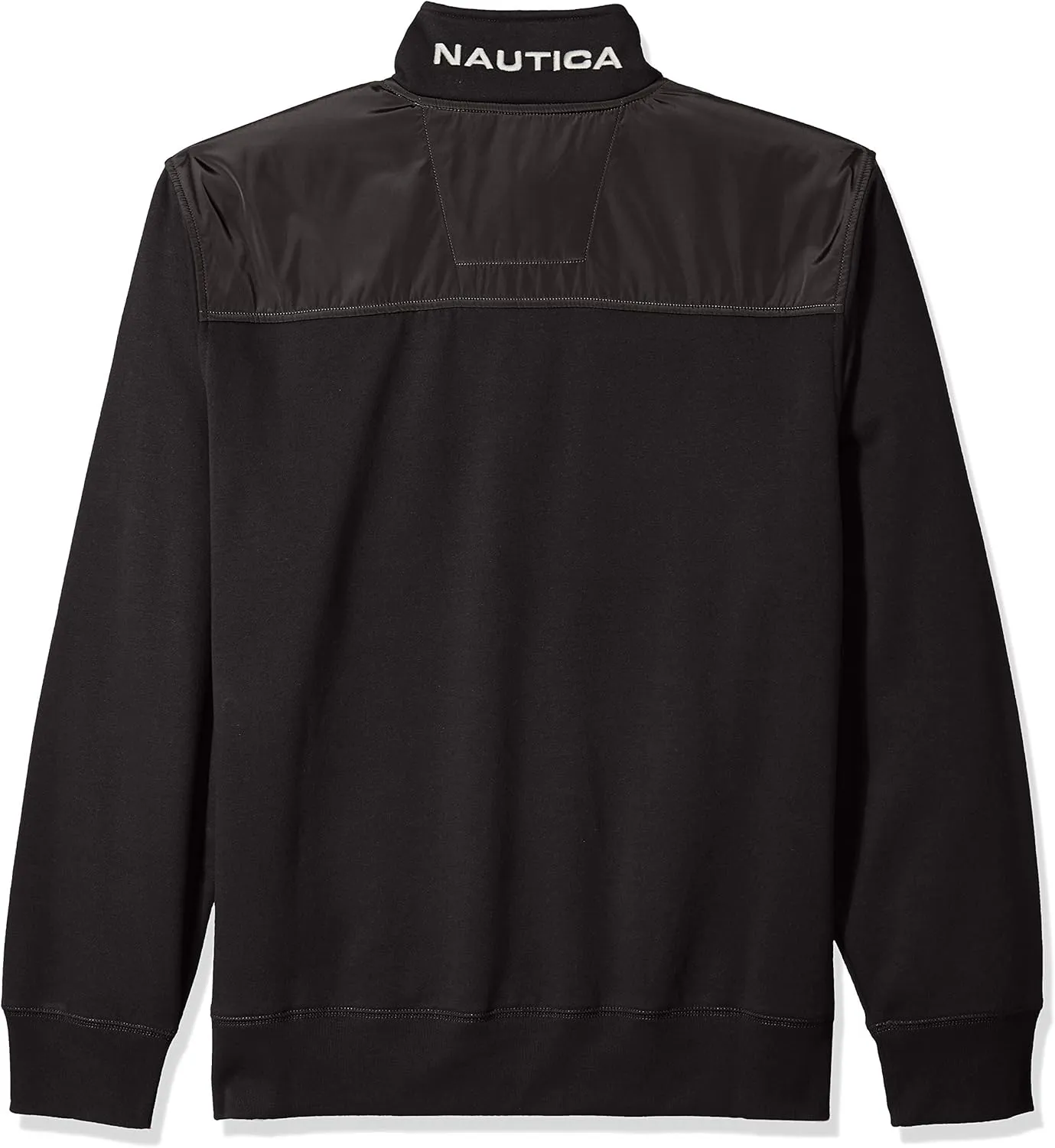 Nautica Men's 1/4 Zip Pieced Fleece Sweatshirt