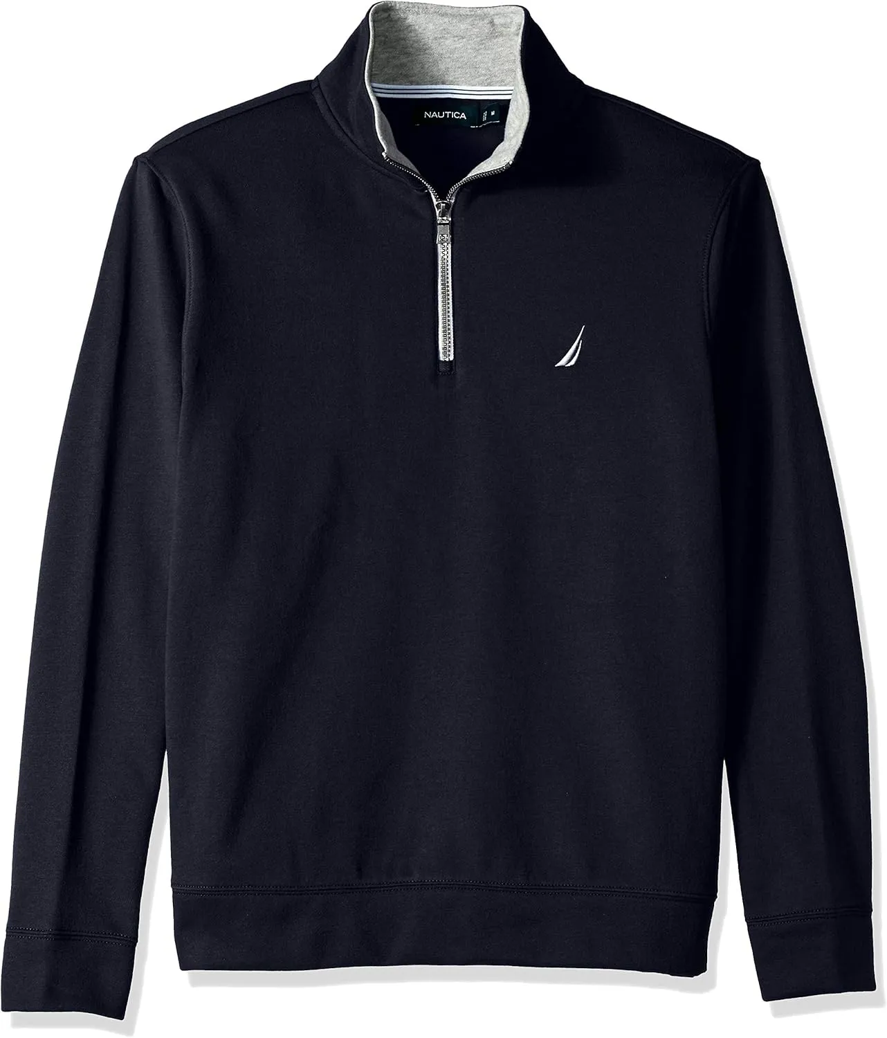 Nautica Men's Solid 1/4 Zip Fleece Sweatshirt