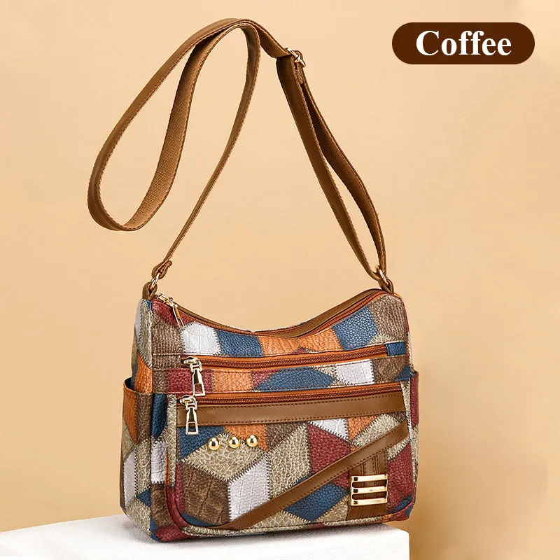 New Year Hot Sales-49% OFFVintage Geometric Pattern Bag With Adjustable Strap