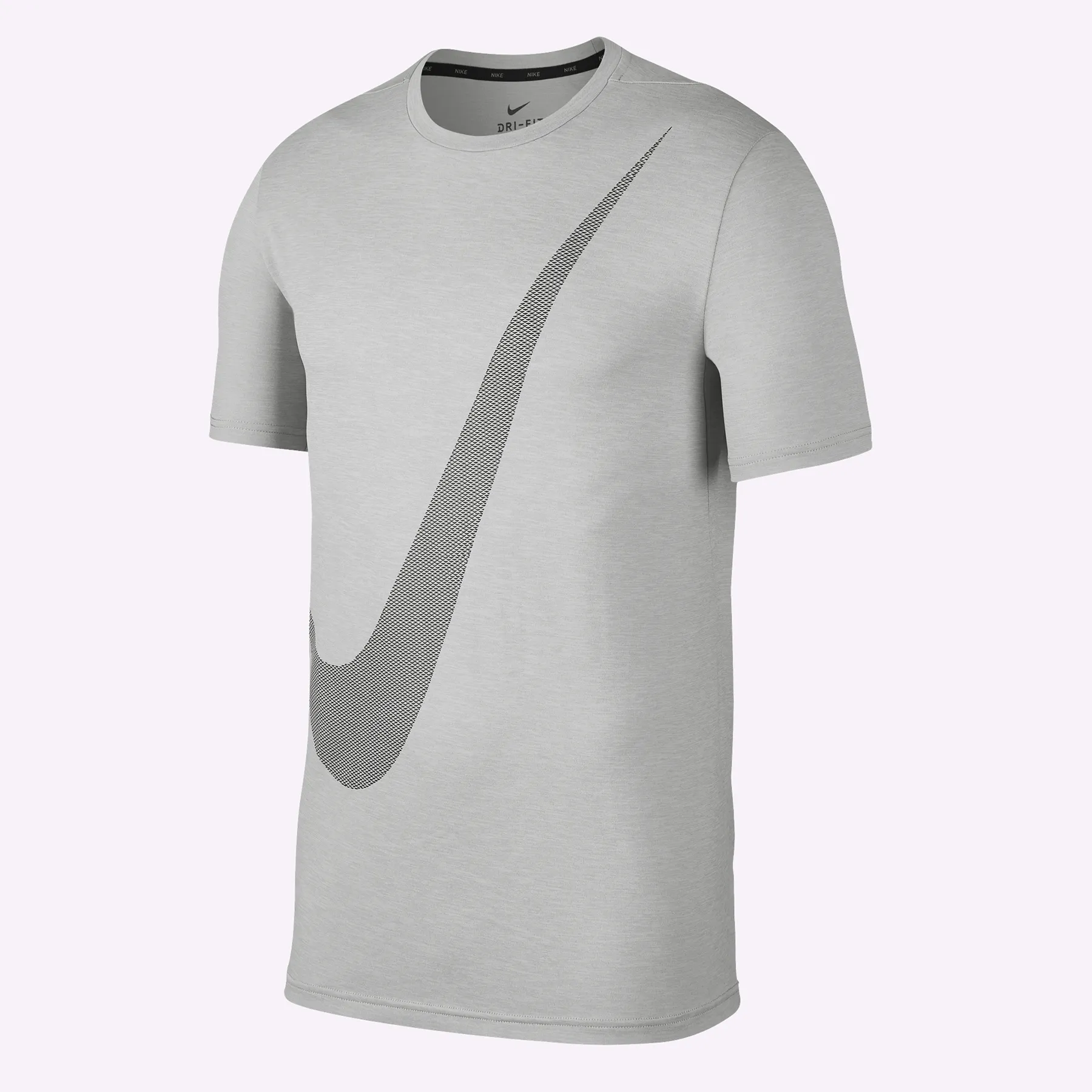 Nike Breathe - Men's Short-Sleeve Hyper Dry Training Top - Vast Grey/Atmosphere Grey/Black
