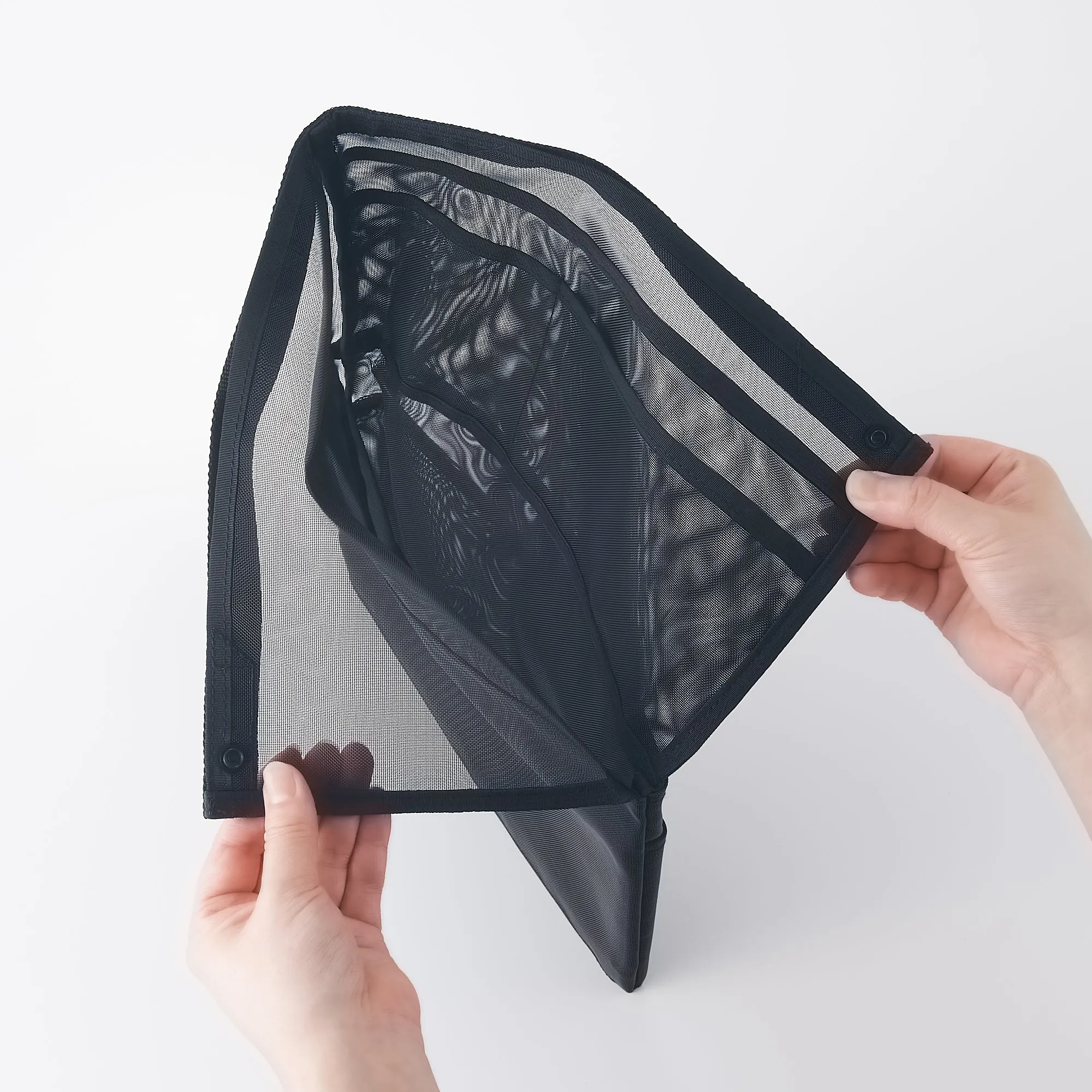 Nylon Mesh Bag Organizer Vertical A4 - Black