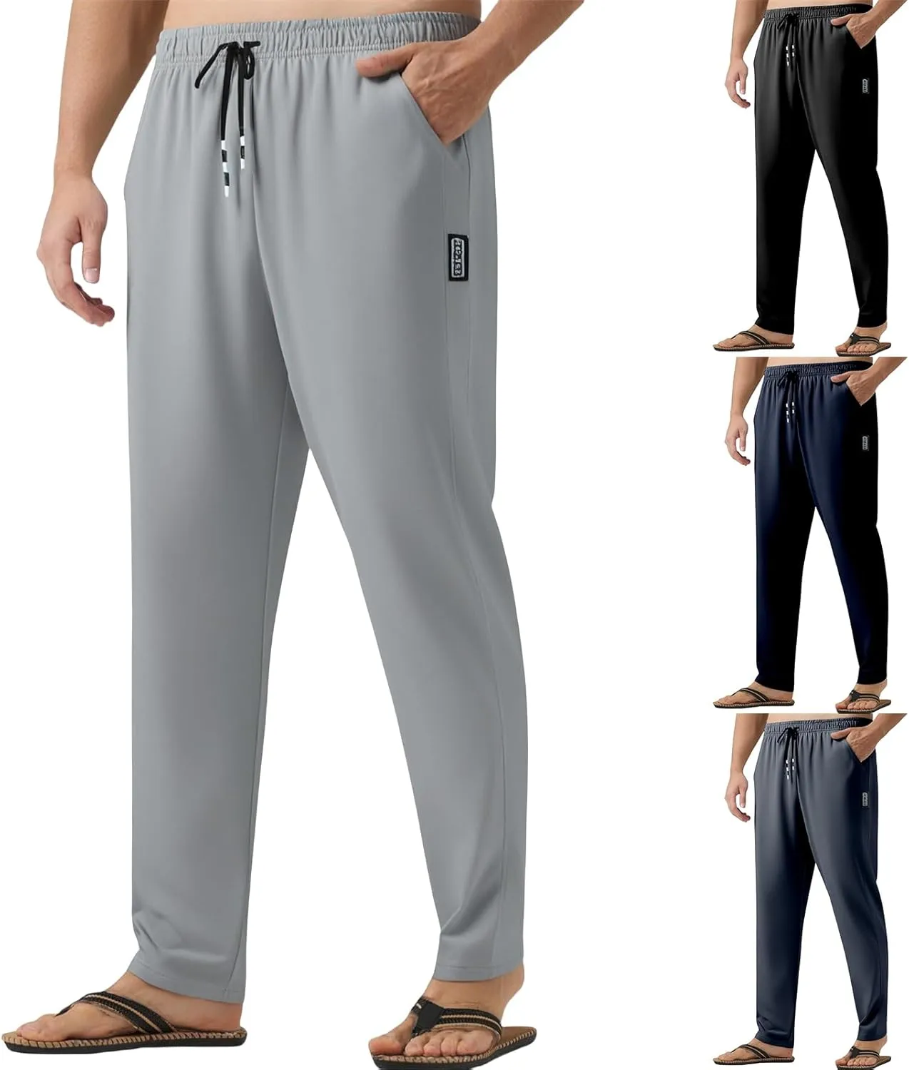 Pants Men Women,Unisex Quick Dry Stretch Joggers Pants Soft Lightweight Hiking Trousers for Running Workout Casual