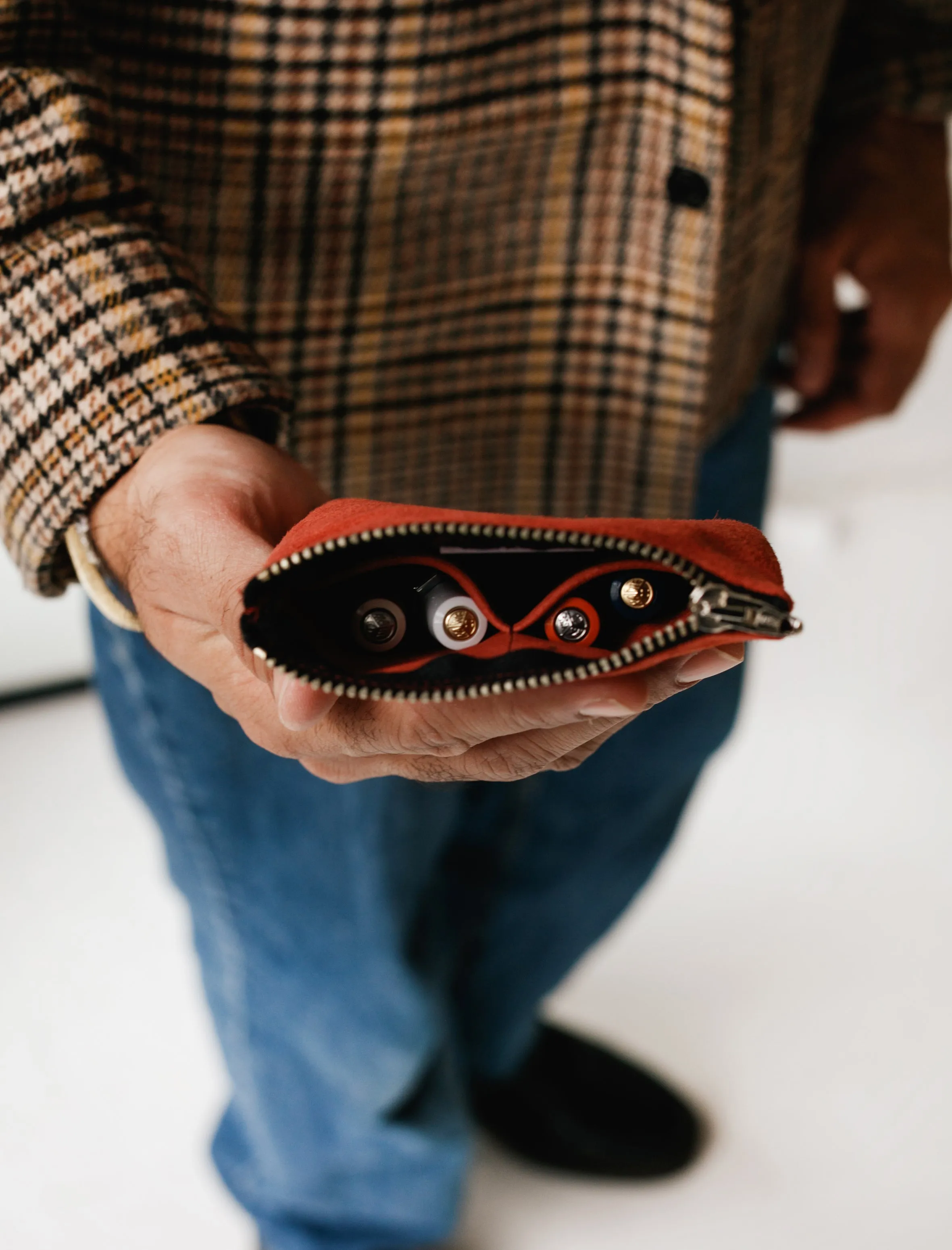 Pigskin Suede Pen Case