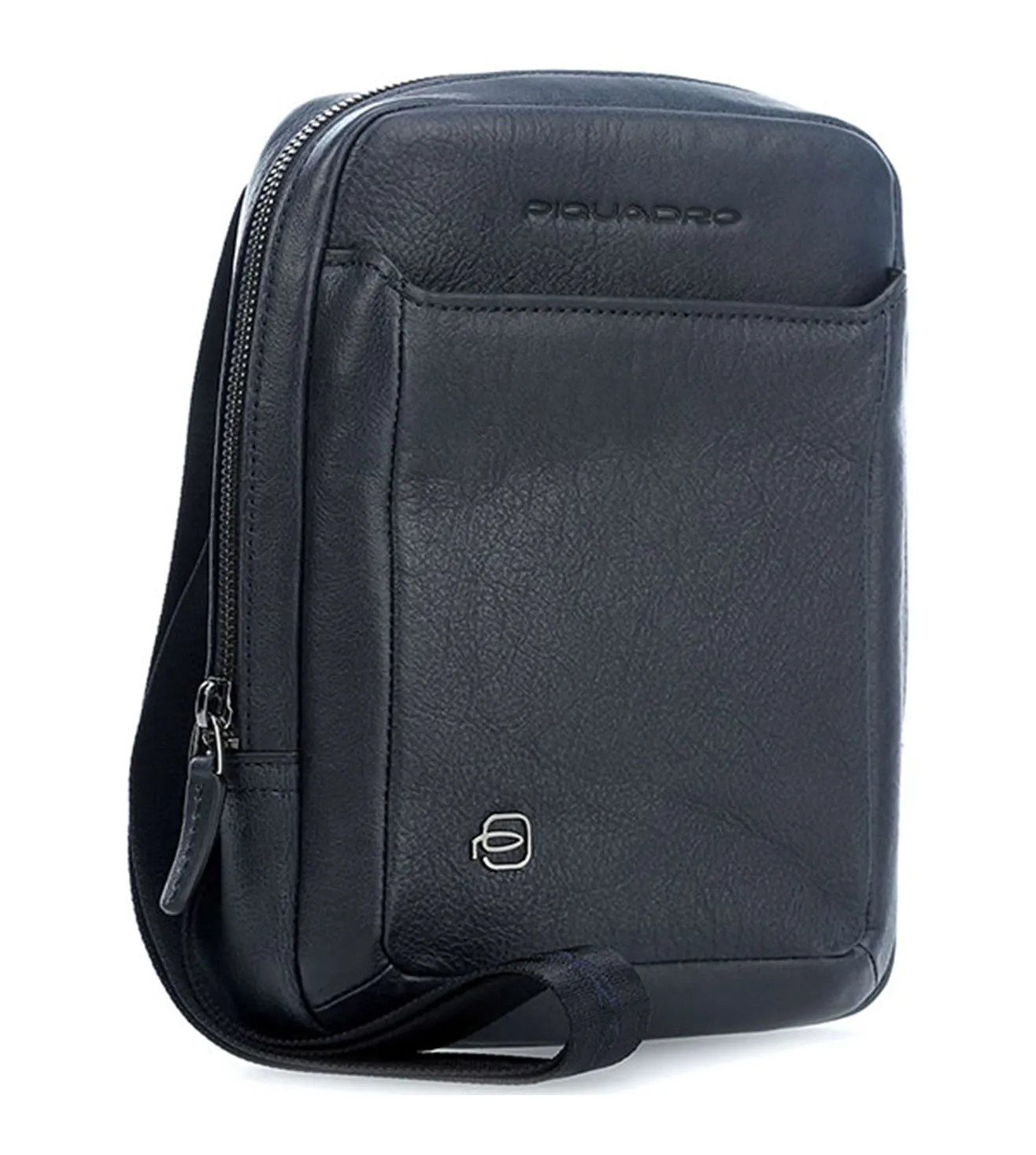 Piquadro Black Square Men's Blue Crossbody Bag