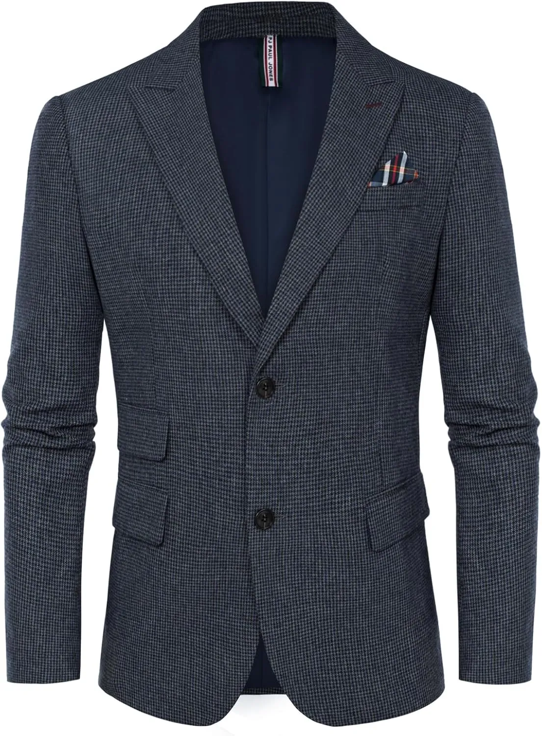 PJ PAUL JONES Men's Vintage Herringbone Tweed Blazers British Wool Blend Sport Coat Jacket