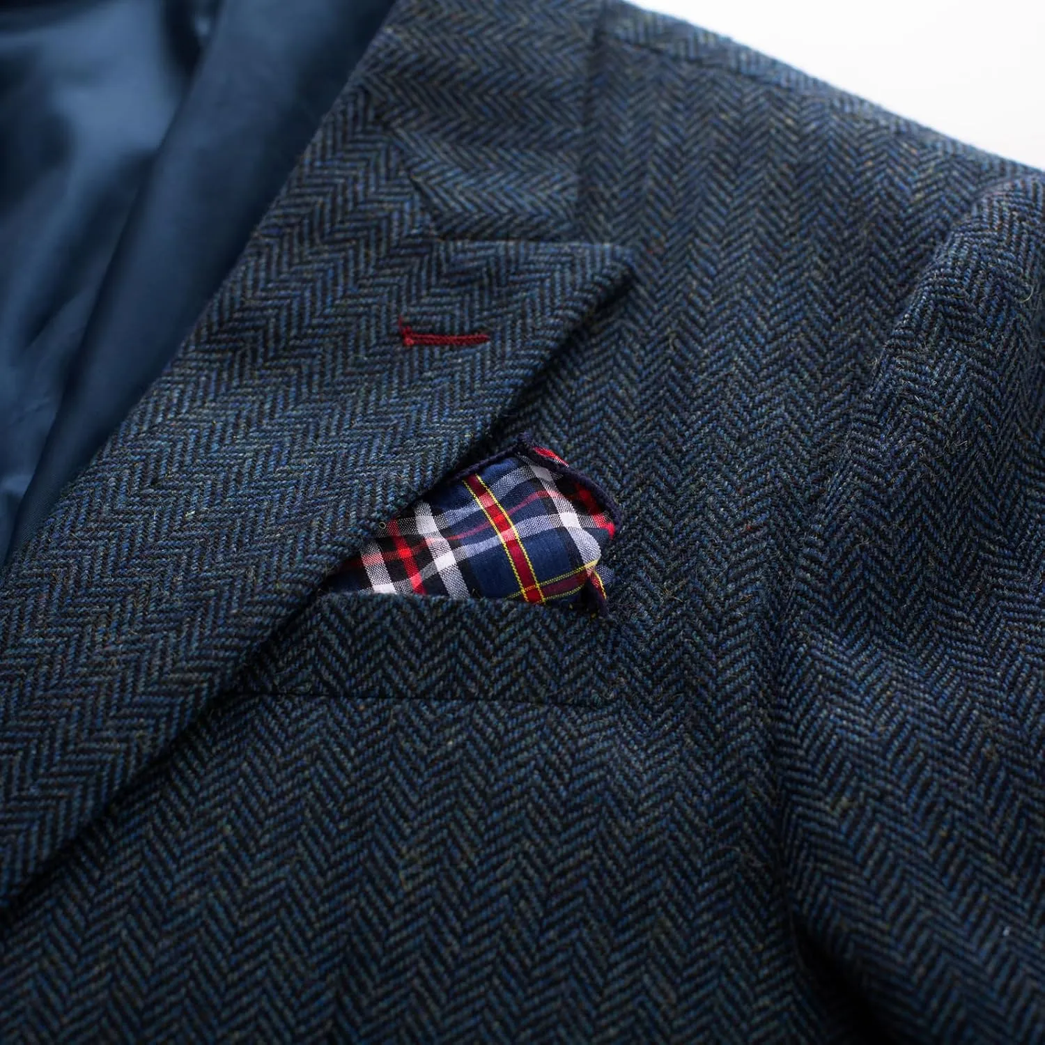 PJ PAUL JONES Men's Vintage Herringbone Tweed Blazers British Wool Blend Sport Coat Jacket