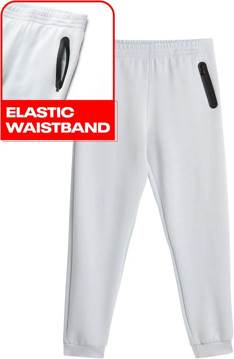 Reebok Boys' Sweatsuit - Active Fleece Zip Hoodie Sweatshirt and Jogger Sweatpants (2T-12)