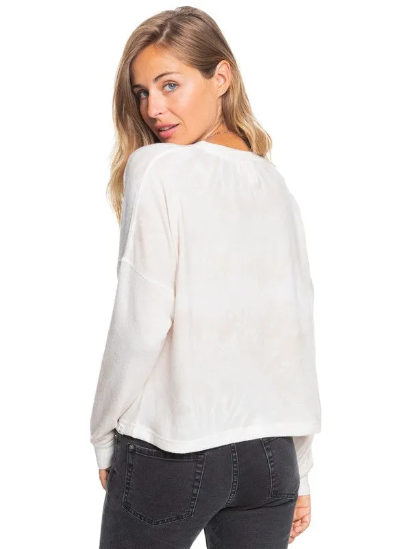 Roxy Current Mood Crew L/S Shirt-Tapioca