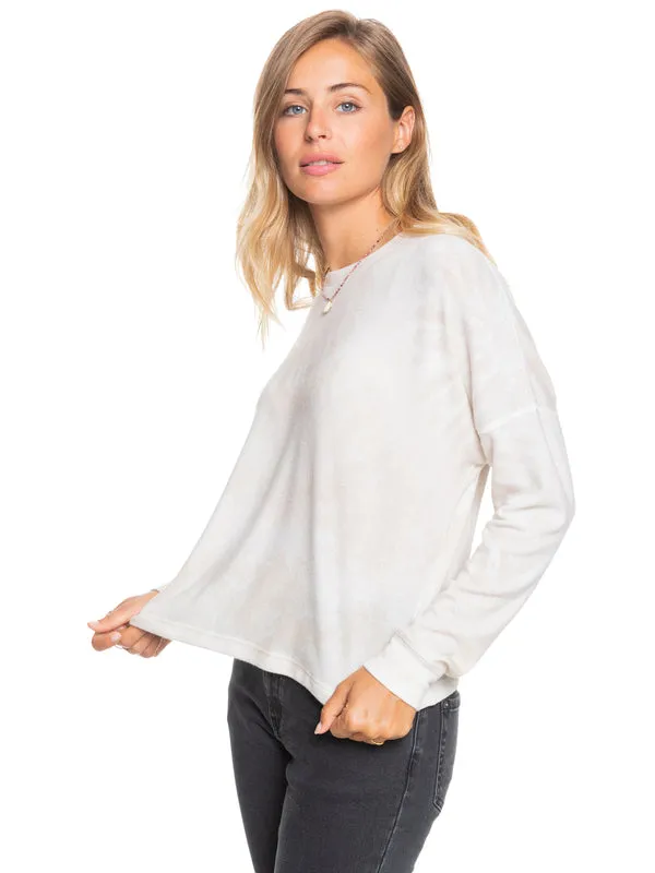 Roxy Current Mood Crew L/S Shirt-Tapioca