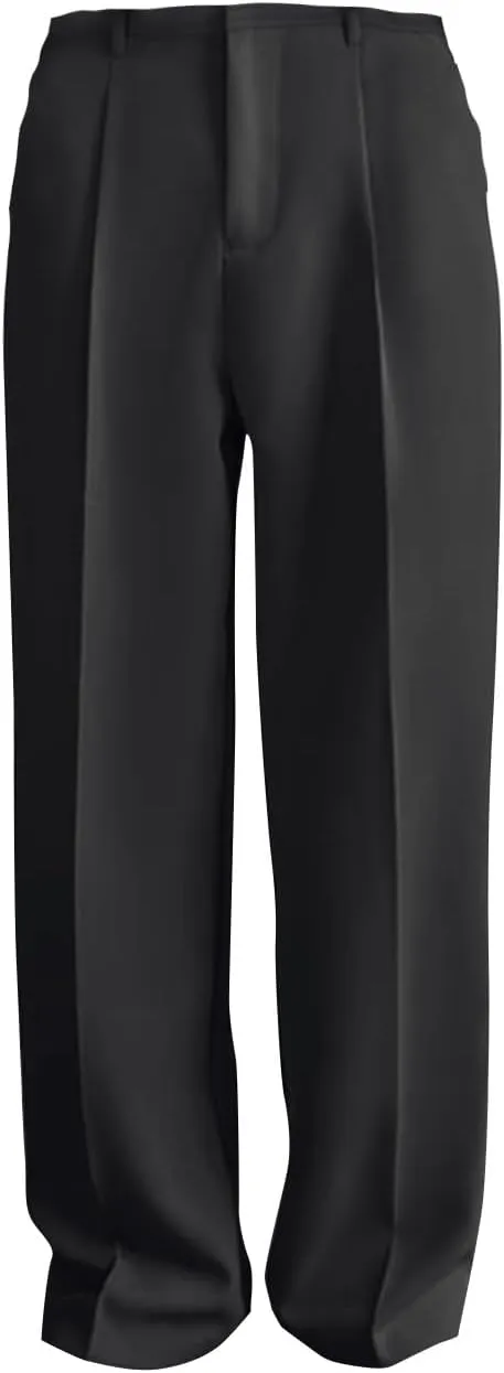 RTRDE Men's Pants Business Casual Pants Loose Solid Color Pleated Dress Pants Trousers for Men, 32-38