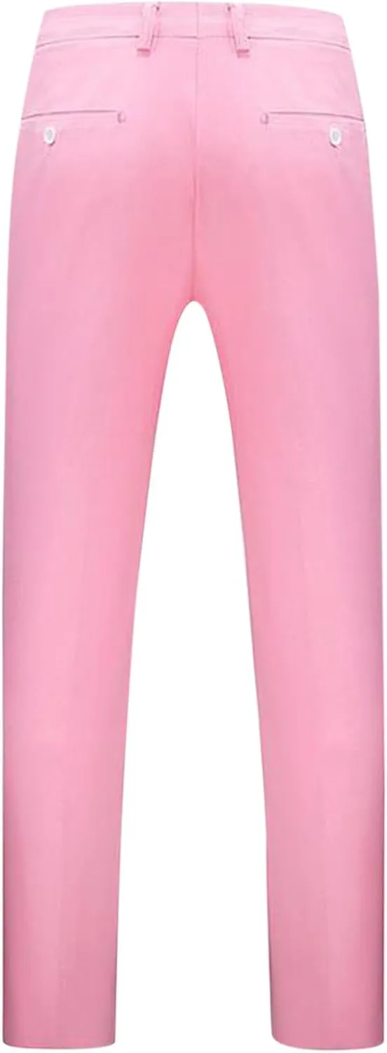 RTRDE Men's Pants Dress Pants Slim Fit Solid Color Skinny Trousers Casual Business Wedding Suit Pants, 31-40