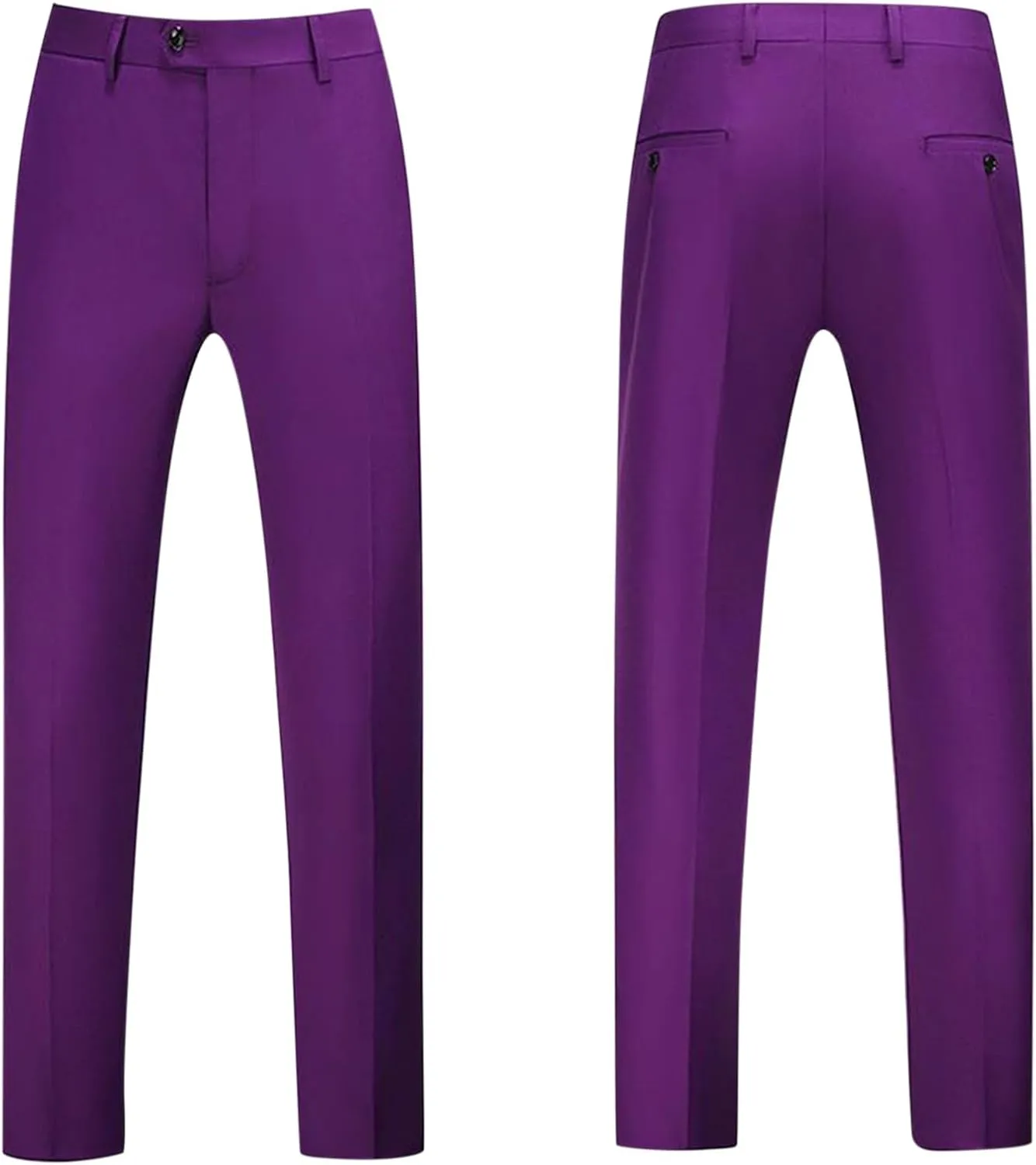 RTRDE Men's Pants Dress Pants Slim Fit Solid Color Skinny Trousers Casual Business Wedding Suit Pants, 31-40