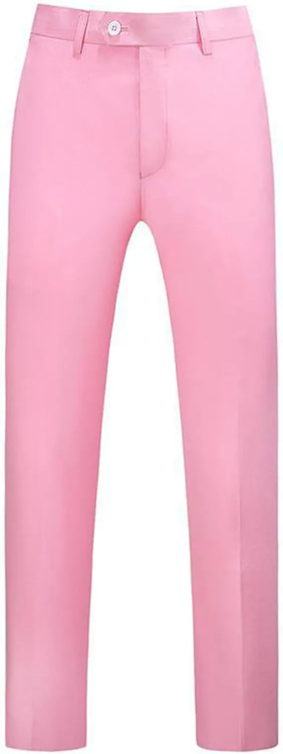 RTRDE Men's Pants Dress Pants Slim Fit Solid Color Skinny Trousers Casual Business Wedding Suit Pants, 31-40