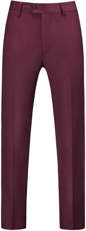 RTRDE Men's Pants Dress Pants Slim Fit Solid Color Skinny Trousers Casual Business Wedding Suit Pants, 31-40