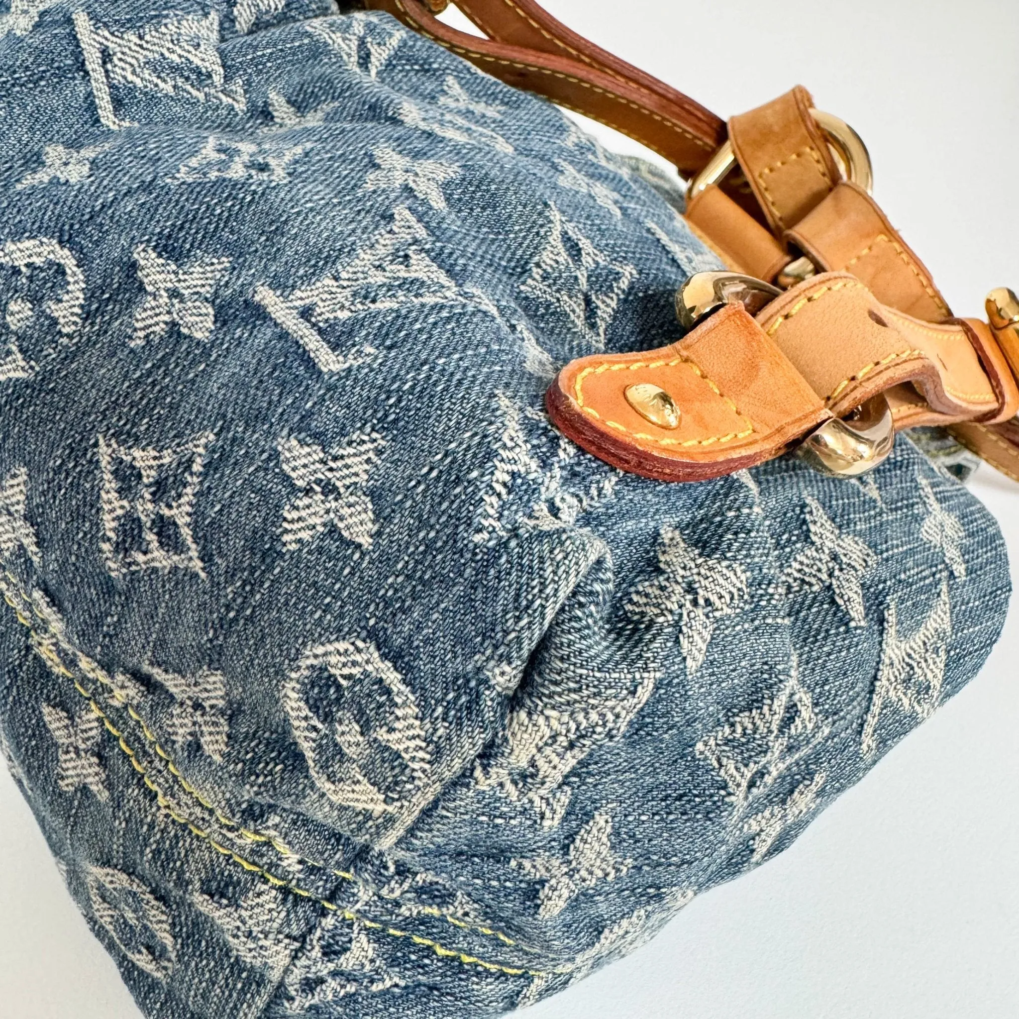 Sac a Dos PM Blue Monogram Denim