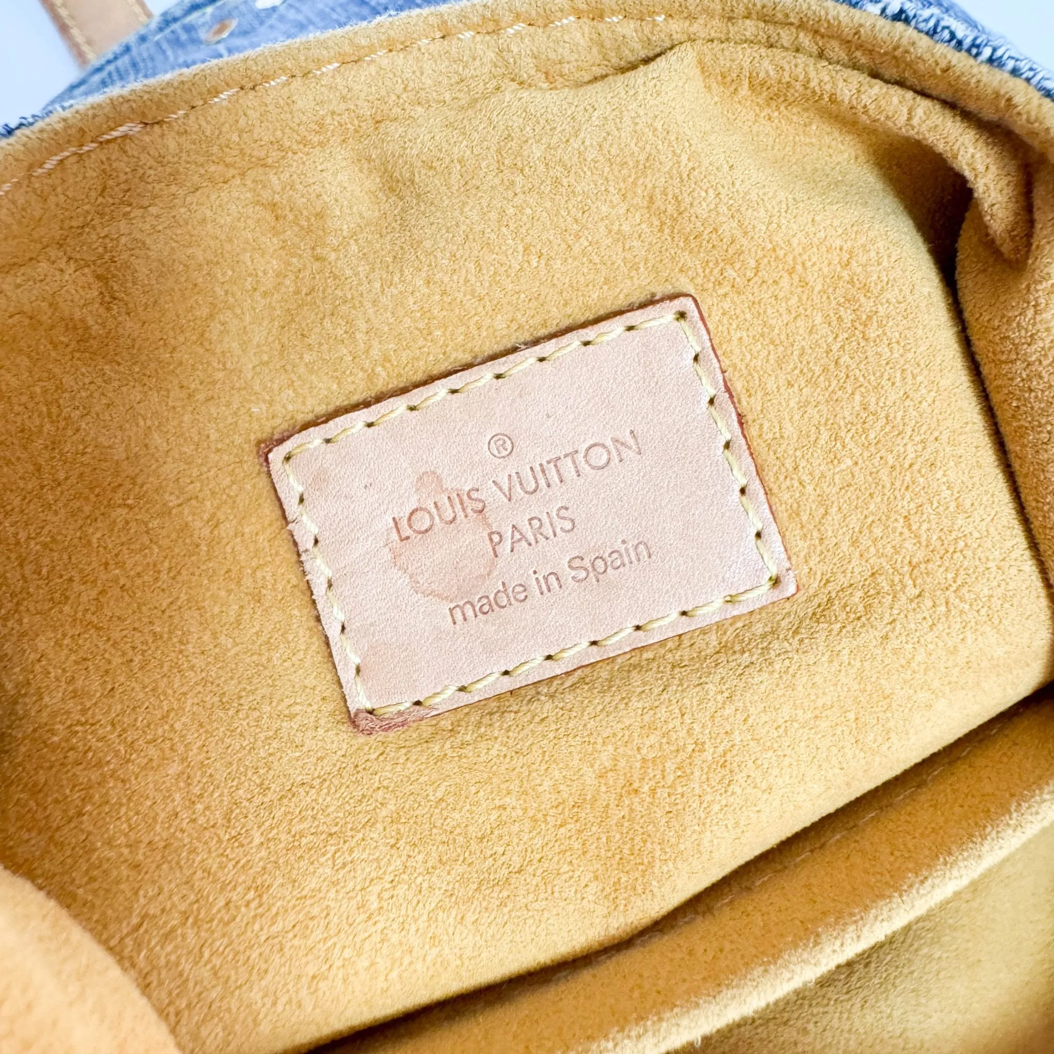 Sac a Dos PM Blue Monogram Denim