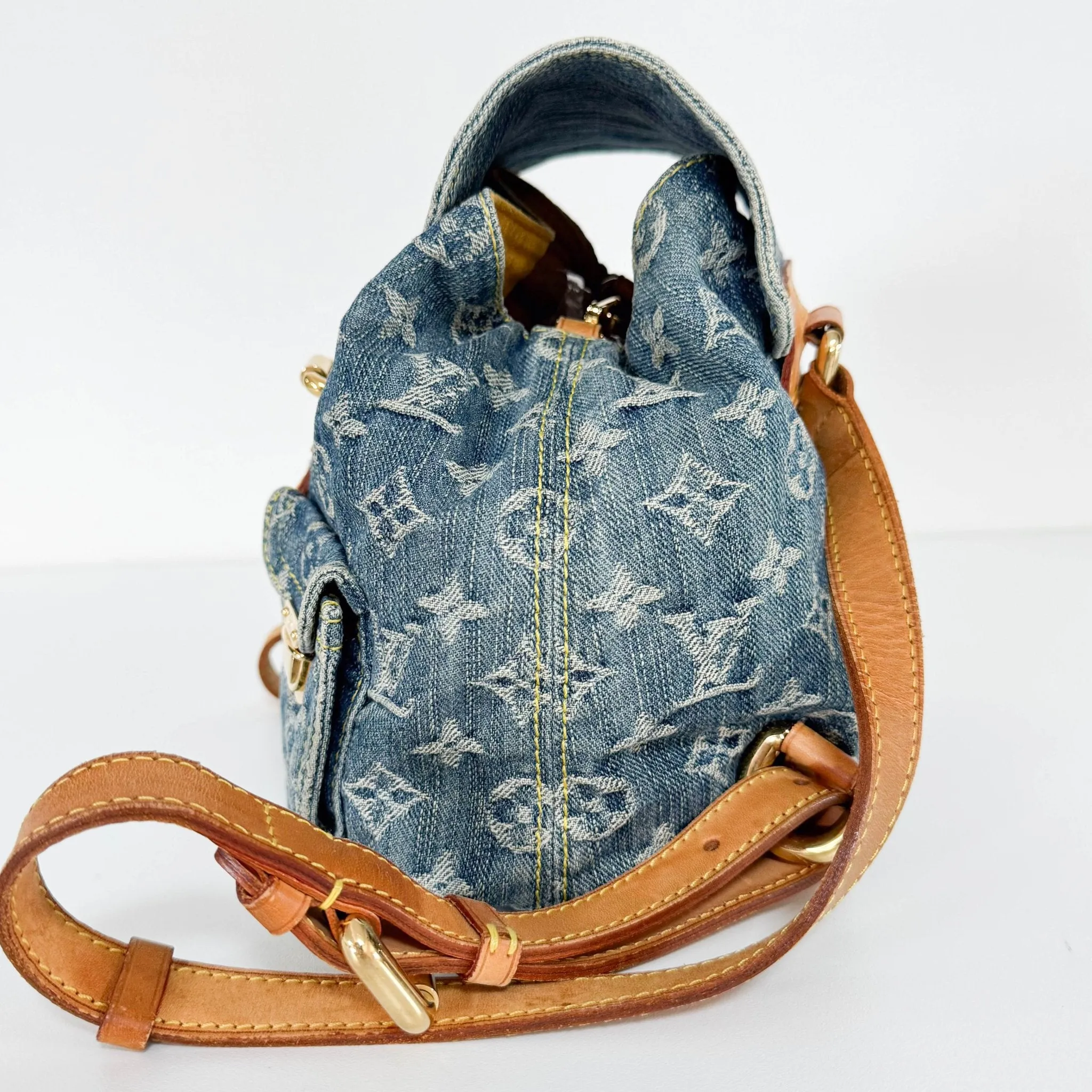 Sac a Dos PM Blue Monogram Denim