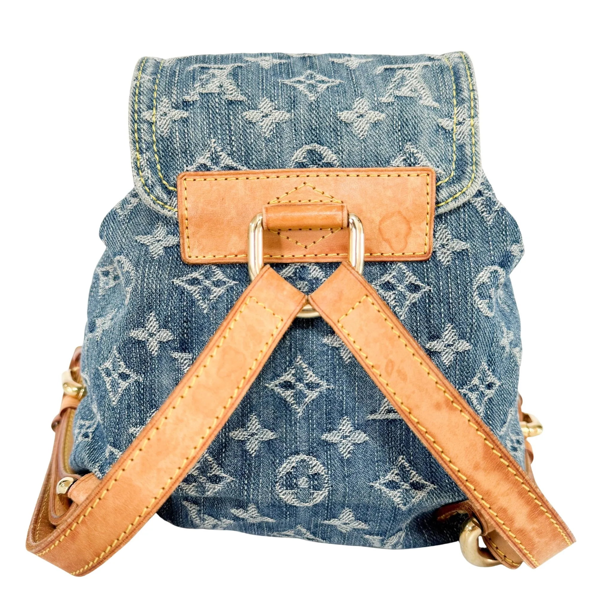 Sac a Dos PM Blue Monogram Denim