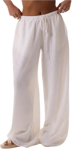 SHENHE Women's Beach Cover Up Pants Wide Leg Loose Swim Bathing Suit Coverups Palazzo Pants