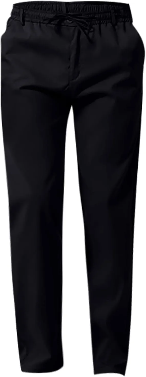 Slim Fit Chino Pants for Men Cotton Twill Casual Stretch Dress Pants Drawstring Trousers (Available in Big & Tall)