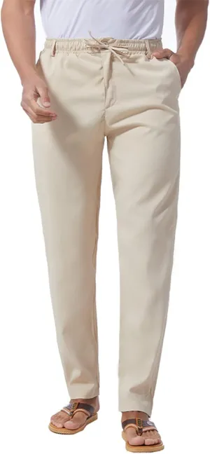 Slim Fit Chino Pants for Men Cotton Twill Casual Stretch Dress Pants Drawstring Trousers (Available in Big & Tall)