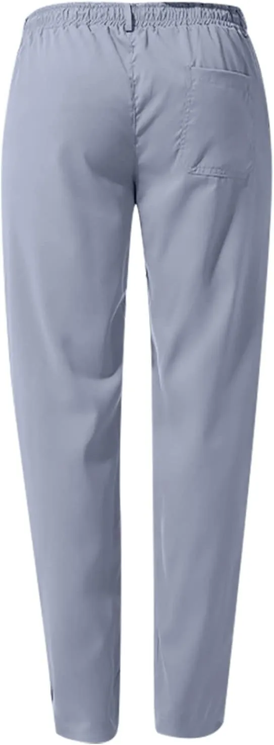Slim Fit Chino Pants for Men Cotton Twill Casual Stretch Dress Pants Drawstring Trousers (Available in Big & Tall)