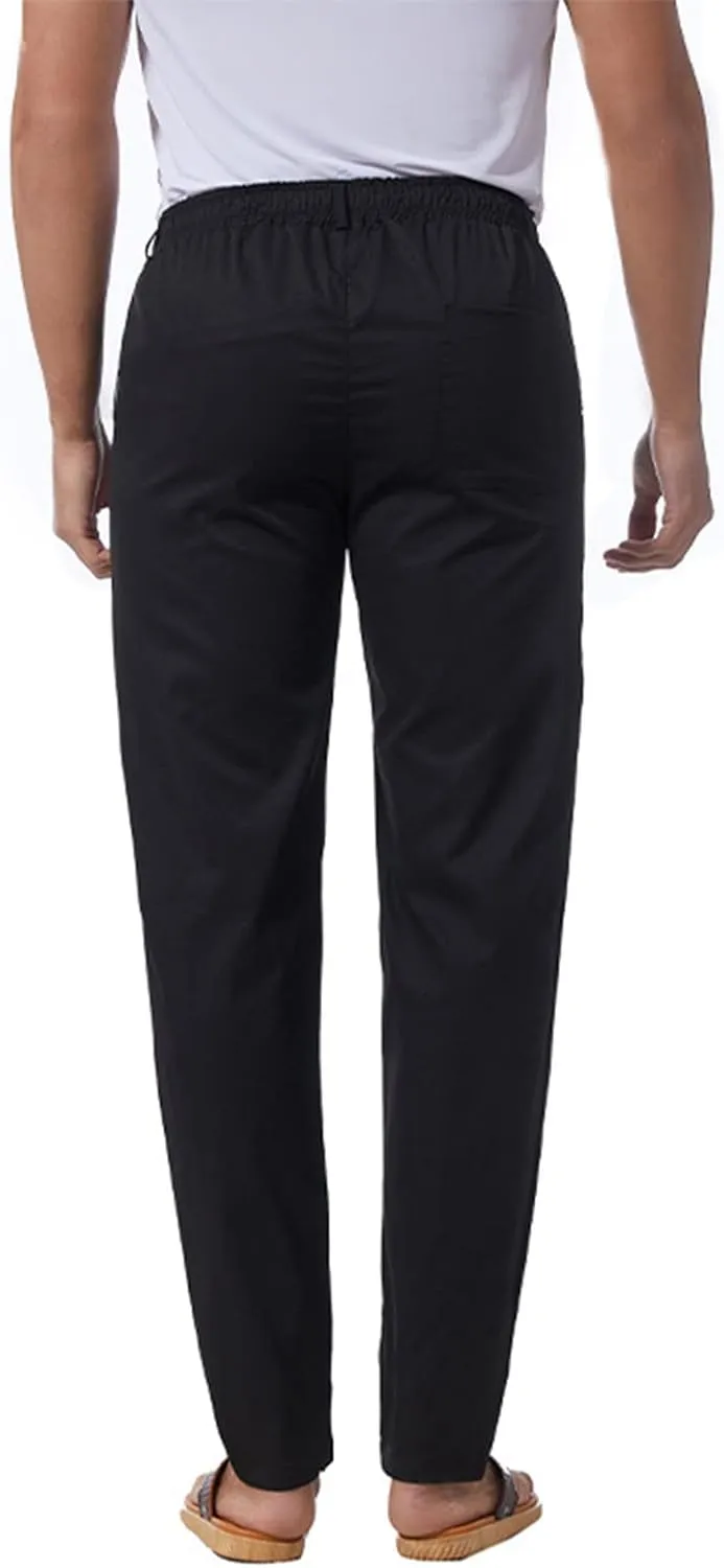 Slim Fit Chino Pants for Men Cotton Twill Casual Stretch Dress Pants Drawstring Trousers (Available in Big & Tall)