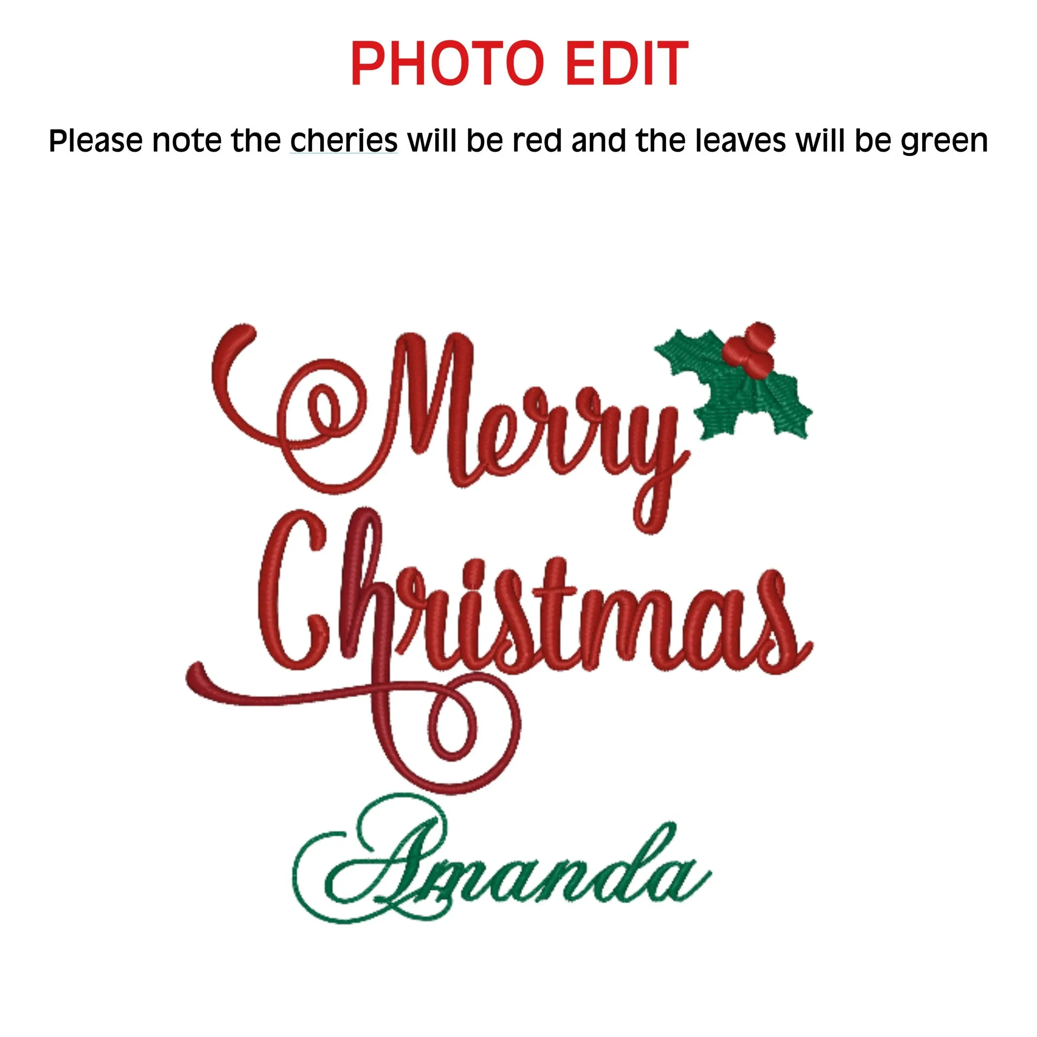 Small Merry Christmas bags - Traditional