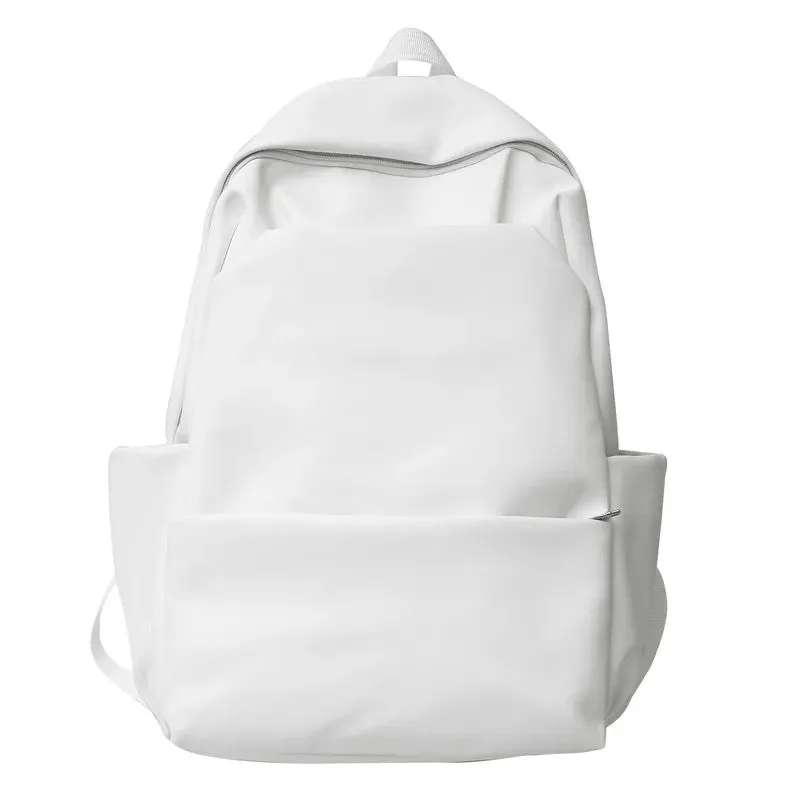 Sohiwoo Large Capacity Leather Women Backpack Men Travel Backpacks High Quality BookBags Mochilas School Backpack for College Students