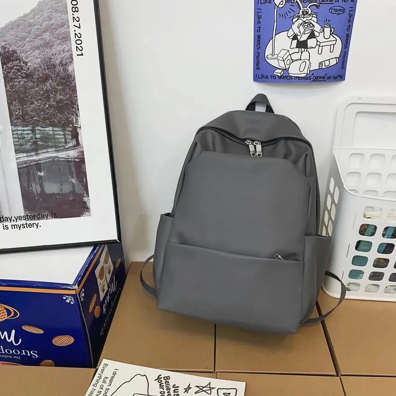 Sohiwoo Large Capacity Leather Women Backpack Men Travel Backpacks High Quality BookBags Mochilas School Backpack for College Students