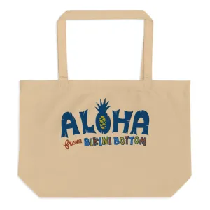 SpongeBob SquarePants Aloha From Bikini Bottom Embroidered Large Tote
