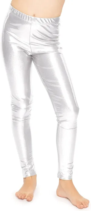 STRETCH IS COMFORT Girl's Metallic Mystique Leggings