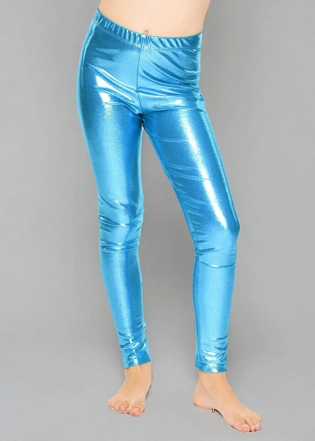 STRETCH IS COMFORT Girl's Metallic Mystique Leggings