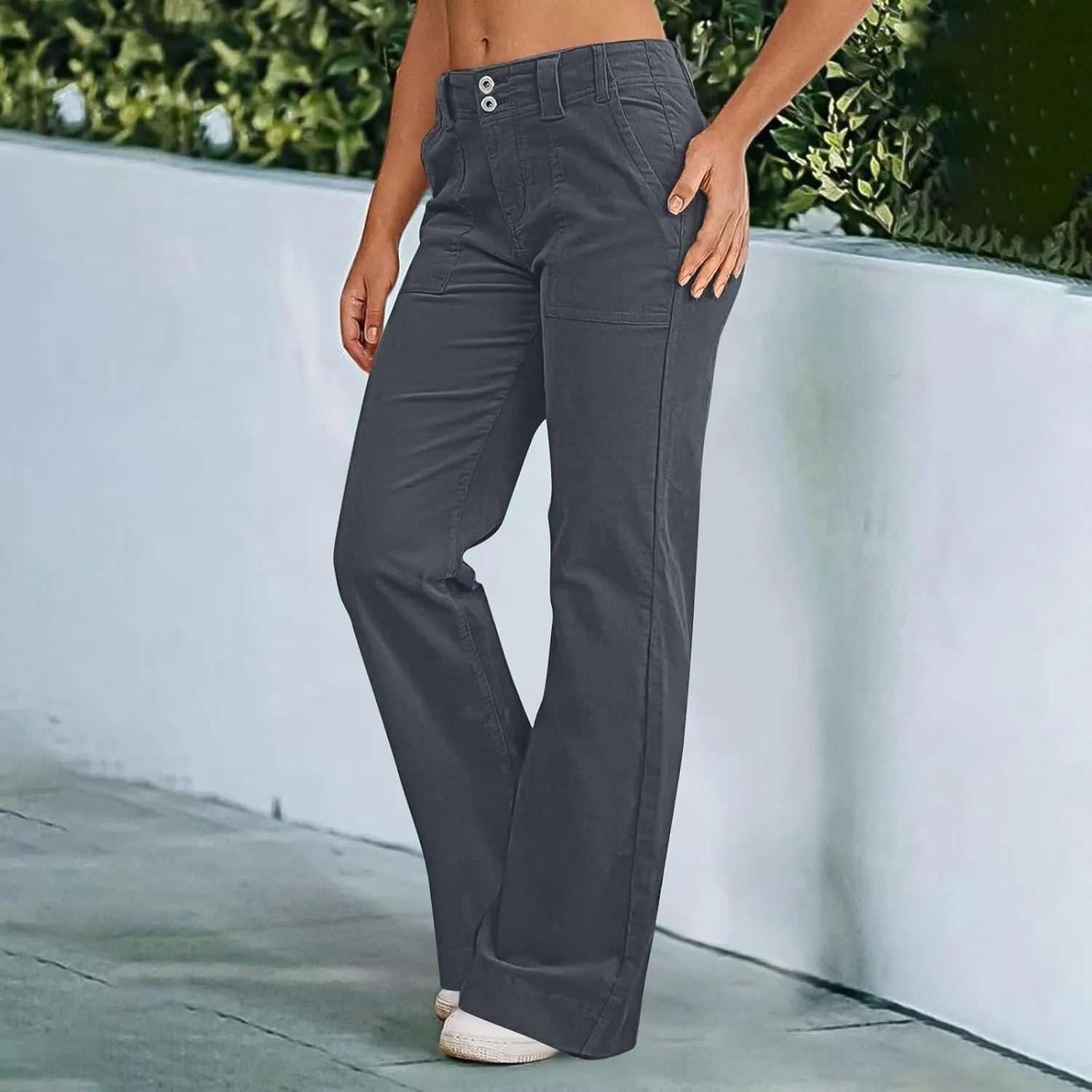 Sweatpants Women, High Waisted Casual Sweatpants Summer with Pockets Workout Print Lounge