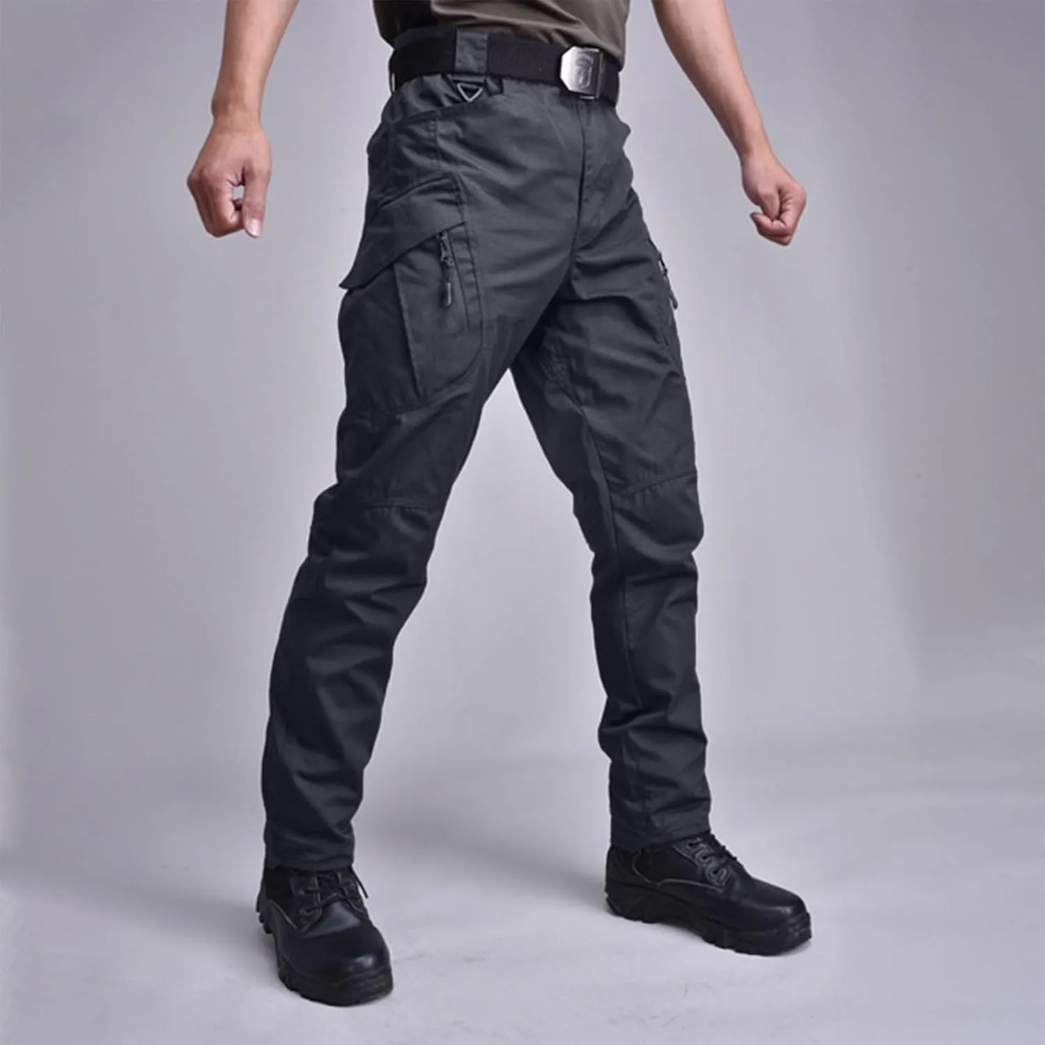 Tactic Pants for Men Hiking Water Resistant Ripstop Flex Cargo Pants Multi Pockets Outdoor Lightweight Trousers